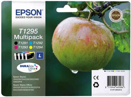 Multipack 4 Cartouches Encre Originale T1295 N / C / M /J EPSON