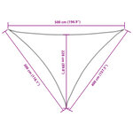 vidaXL Voile de parasol tissu oxford triangulaire 3x4x5 m noir