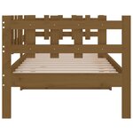 vidaXL Lit de jour Marron miel 90x200 cm Bois de pin massif