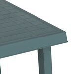 vidaXL Table de camping vert 79x56x64 cm PP aspect de bois