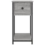 vidaXL Tables de chevet 2 Pièces sonoma gris 30x60x60cm bois d'ingénierie
