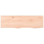 vidaXL Étagère murale 100x30x2 cm bois de chêne massif non traité