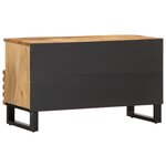 vidaXL Meuble TV 80x34x46 cm bois massif de manguier brut