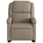 vidaXL Fauteuil inclinable de massage Cappuccino Similicuir