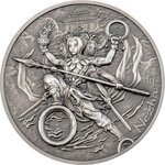 NEZHA AND HIS NINE WEAPONS Mythology 2 Once Argent Monnaie 10 Dollars Cook Islands 2021