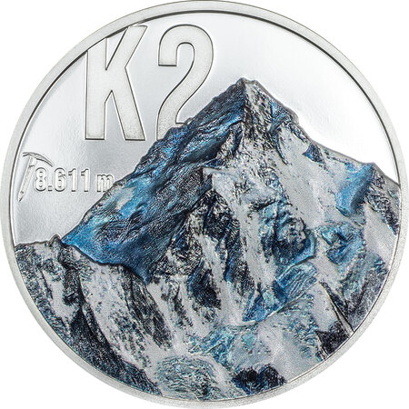 Pièce de monnaie en Argent 10 Dollars g 62.2 (2 oz) Millésime 2024 Peaks K2
