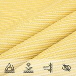 vidaXL Voile d'ombrage 160 g/m² Beige 2 5x3 m PEHD