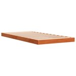 vidaXL Cadre de lit cire marron 90x190 cm bois de pin massif