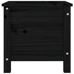 vidaXL Jardinière noir 40x40x39 cm bois massif de pin