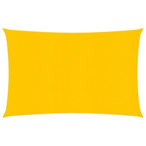 vidaXL Voile d'ombrage 160 g/m² Jaune 3x4 m PEHD