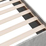 vidaXL Cadre de lit gris béton 100x200 cm bois d'ingénierie