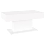 vidaXL Table basse Blanc 96x50x45 cm Aggloméré