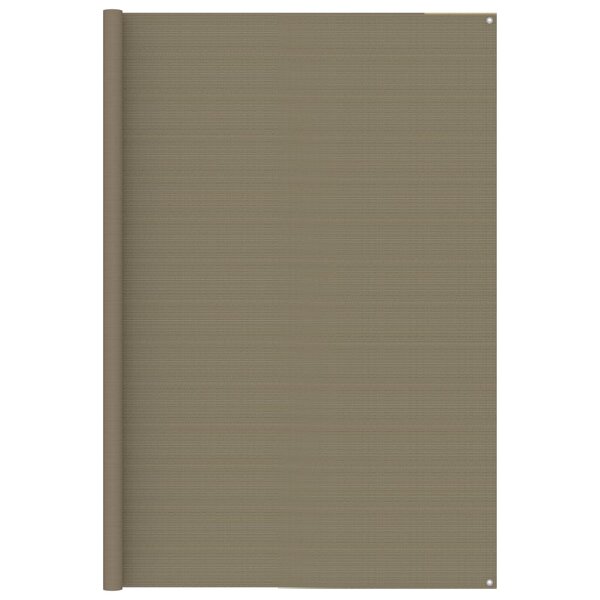 vidaXL Tapis de tente 250x250 cm Taupe