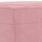 vidaXL Ensemble de canapés 4 Pièces avec coussins Rose Velours