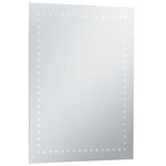 vidaXL Miroir mural à LED pour salle de bains 60x80 cm