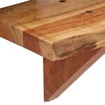 vidaXL Étagères murales 2 Pièces 60x20x18 cm Bois d'acacia massif