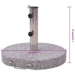vidaXL Pied de parasol 45 cm
