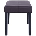 vidaXL Banc 106 cm Marron Similicuir
