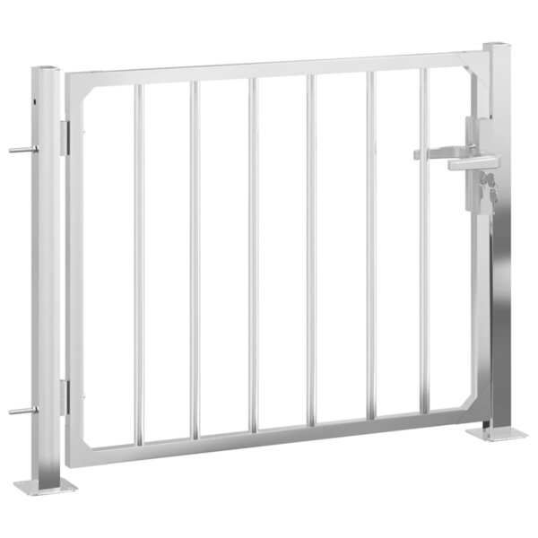 vidaXL Portail de jardin 100x75 cm acier inoxydable