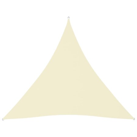 vidaXL Voile de parasol tissu oxford triangulaire 4 5x4 5x4 5 m crème