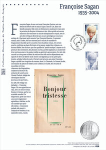 Document philatélique - Françoise Sagan (1935-2004)