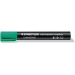 Marqueur permanent 'lumocolor 350' vert pointe biseau staedtler