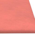 vidaXL Panneaux muraux 12 Pièces Rose 90x30 cm Velours 3 24 m²