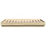 vidaXL Cadre de lit chêne sonoma 140x200 cm bois d'ingénierie