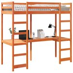 vidaXL Cadre de lit superposé sans matelas 80x200cm bois de pin massif