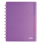 Cahier spirales atoma a4 - petits carreaux - 120 pages - assorties