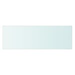 vidaXL Panneau pour étagère Verre transparent 60 x 20 cm