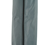 Housse de protection imperméable pour parasol droit avec fermeture éclair et cordon de serrage gris