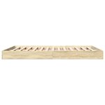 vidaXL Cadre de lit sans matelas chêne sonoma 150x200 cm
