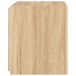 vidaXL Meubles TV muraux lumières LED 2 Pièces chêne sonoma 40 5x35x40 cm