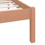 vidaXL Cadre de lit Marron miel Bois de pin massif 200x200 cm
