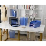 Corbeille À Courrier Combo Midi Iderama - Bleu Glacé - X 6 - Exacompta