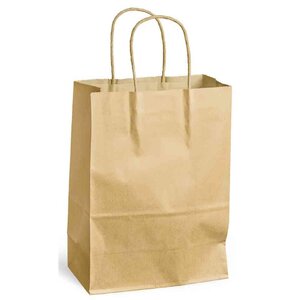 Sac à Poignées Torsadées Kraft 100g 40x16x45cm Brun MAILMEDIA
