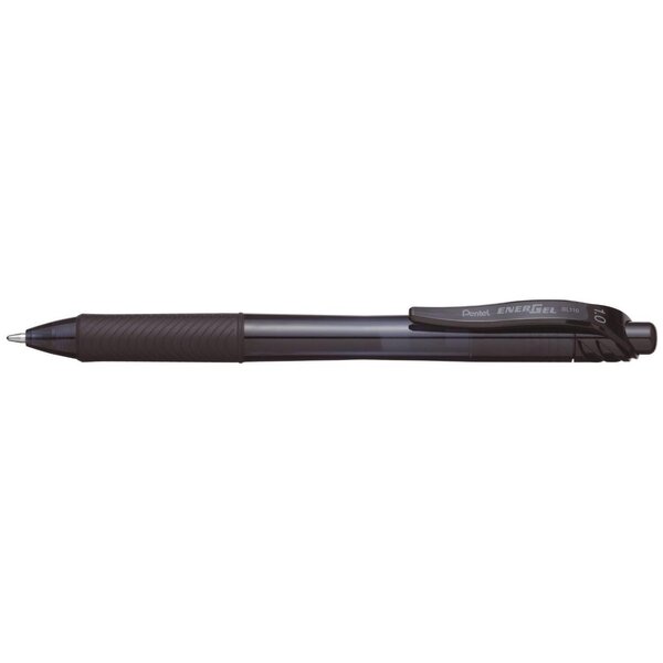 Roller encre gel liquide EnerGel-X BL110 Pointe Métal 1mm Noir x 12 PENTEL