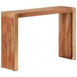 vidaXL Table console 110x30x76 cm bois massif d'acacia