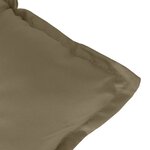 vidaXL Coussin de banc de jardin taupe mélangé 100x50x7 cm tissu