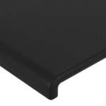 vidaXL Cadre de lit avec tête de lit Noir 140x200 cm Similicuir