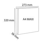 Classeur Pp Personnalisable Kreacover - 2 Anneaux En D 15mm - A4 Maxi - Blanc - X 10 - Exacompta