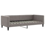 vidaXL Lit de jour avec gigogne et tiroirs taupe 100x200 cm tissu