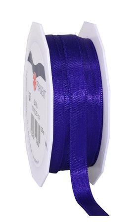 Satin double face 25-m-rouleau 10 mm indigo