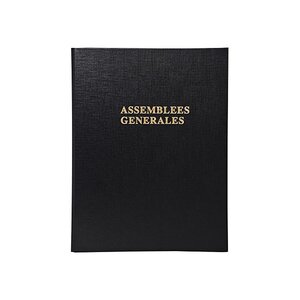 Reliure Registre 32x25cm 4 anneaux Assemblées Générales EXACOMPTA