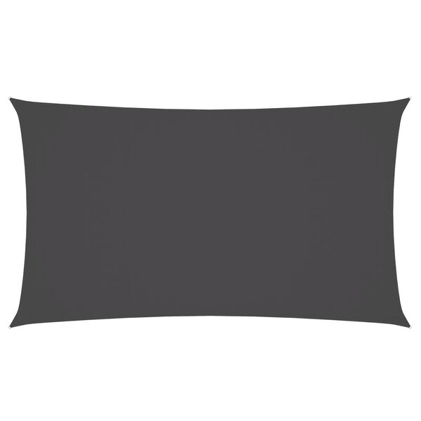 vidaXL Voile de parasol tissu oxford rectangulaire 2x4 5 m anthracite