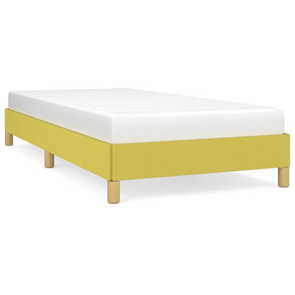 vidaXL Cadre de lit Vert 90x200 cm Tissu
