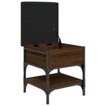 vidaXL Banc à chaussures chêne marron 42x42x45 cm bois d'ingénierie