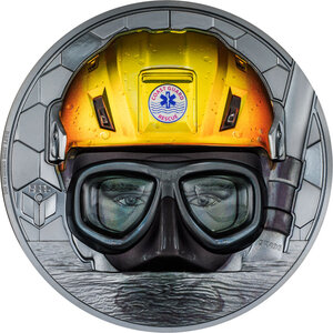 Monnaie en argent 100 dollars g 1000 (1 kg) millésime 2023 real heroes coast guard