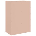 vidaXL Buffet haut rose 67x39x95 cm acier